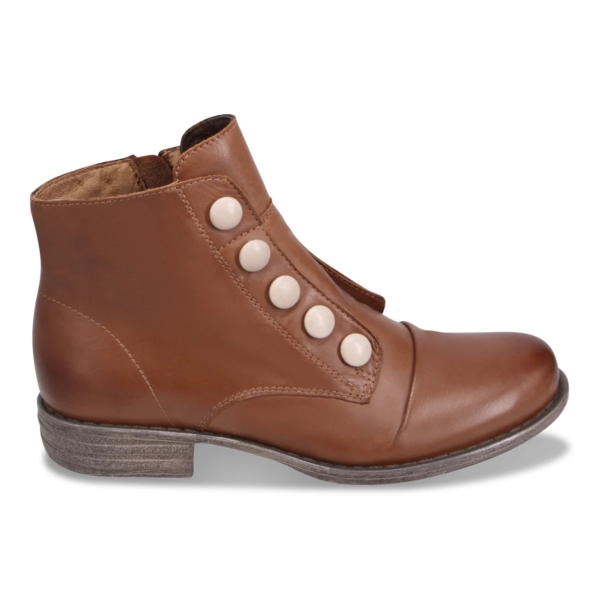 Miz Mooz Women's Louise Boots Brandy/Cream