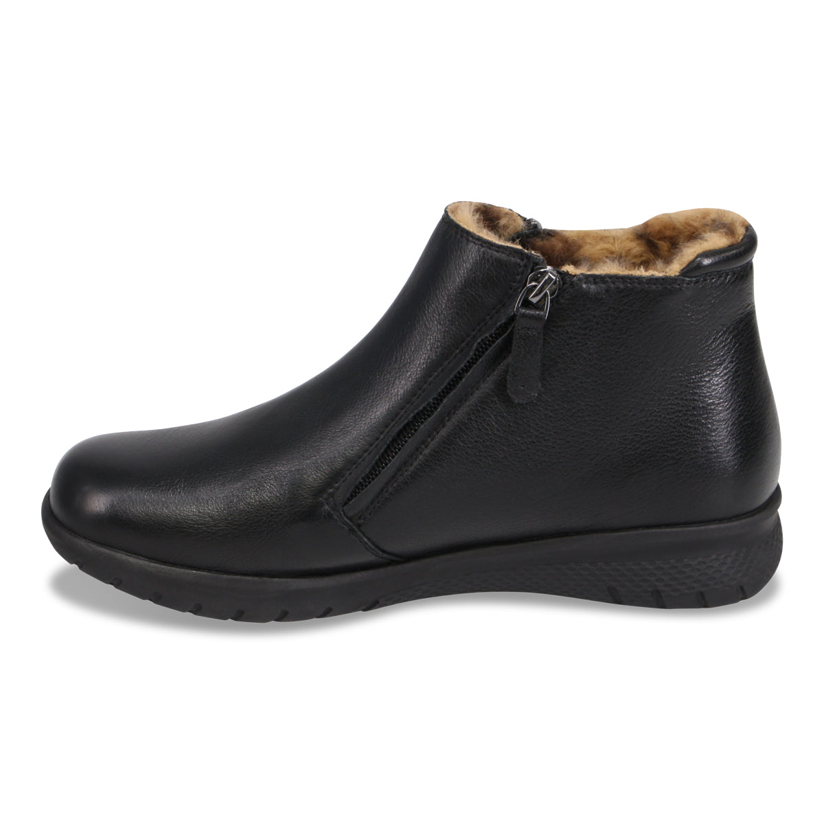 Ziera Women's Solango Ankle Boot XF Black Leopard