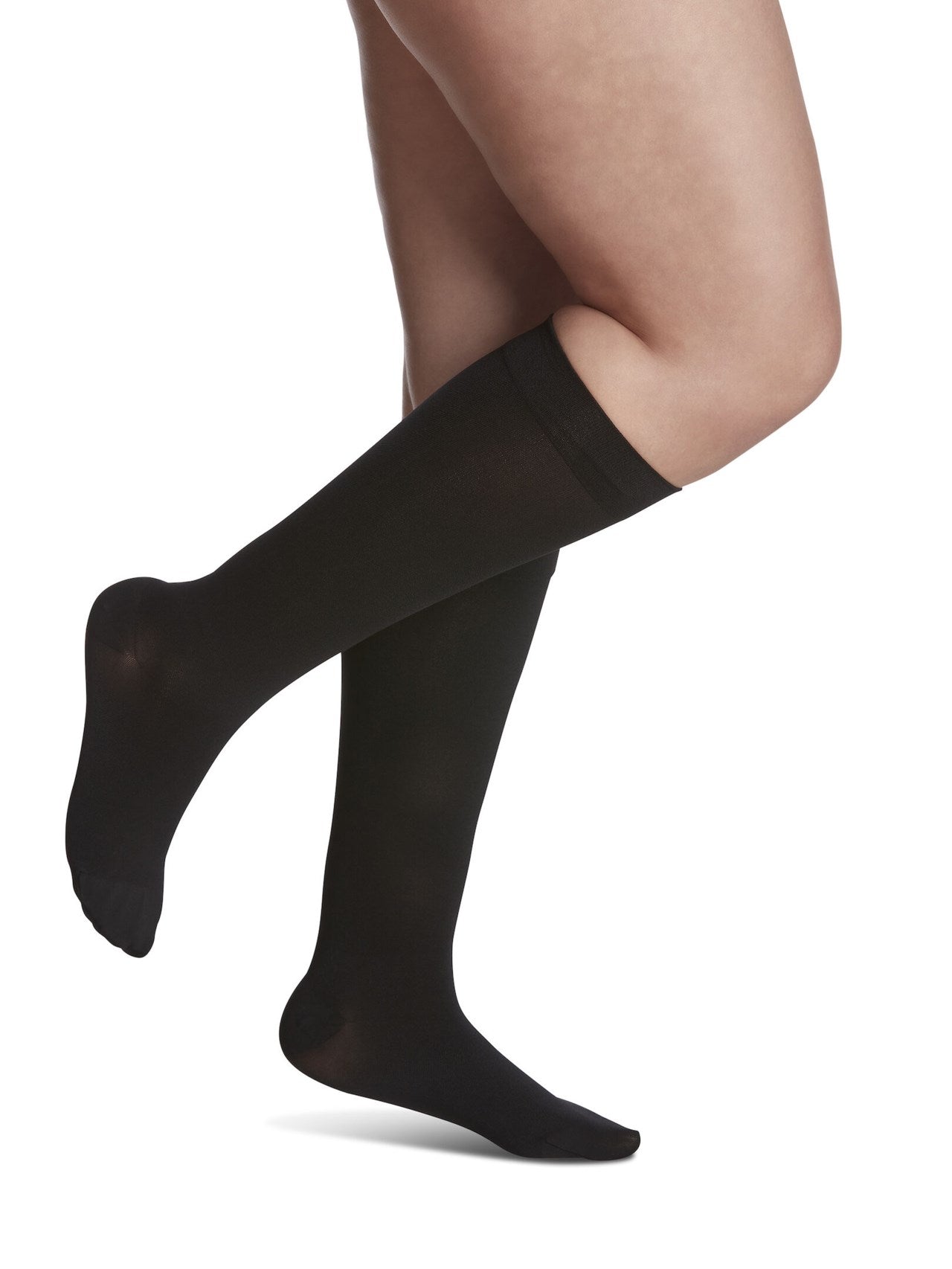 Sigvaris 840 Soft Opaque Compression Socks 30-40 mmHg Calf High for Female Closed Toe