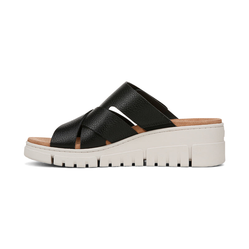Vionic Women's Uptown Sunset Wedge Sandals Black