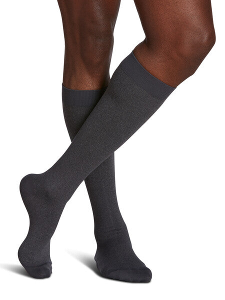 Sigvaris 830 Microfiber Pattern Compression Socks 20-30 mmHg Calf High for Men Closed Toe