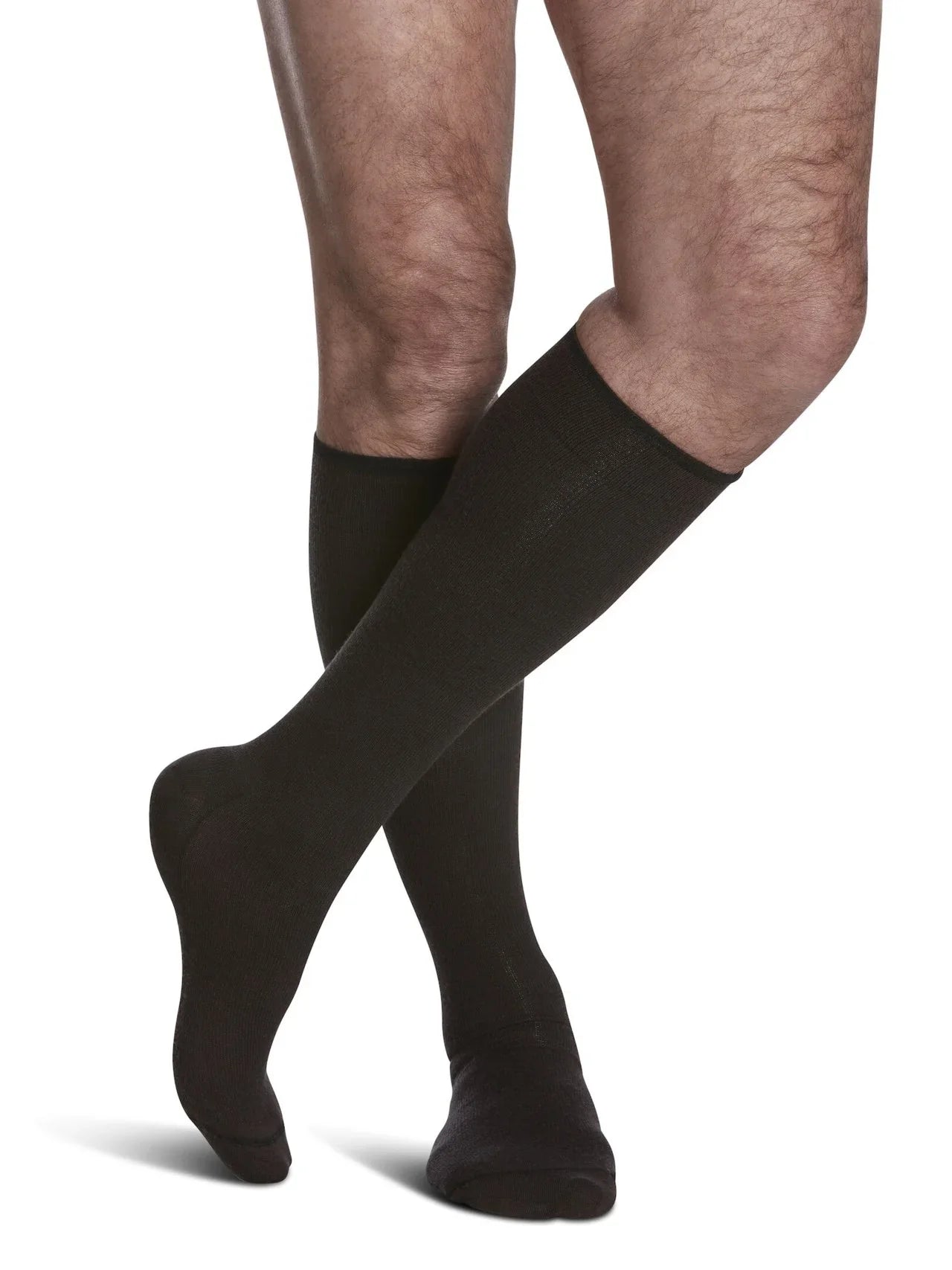 Sigvaris 190 All Season Merino Wool Compression Socks 15-20 mmHg Calf High For Men Closed Toe