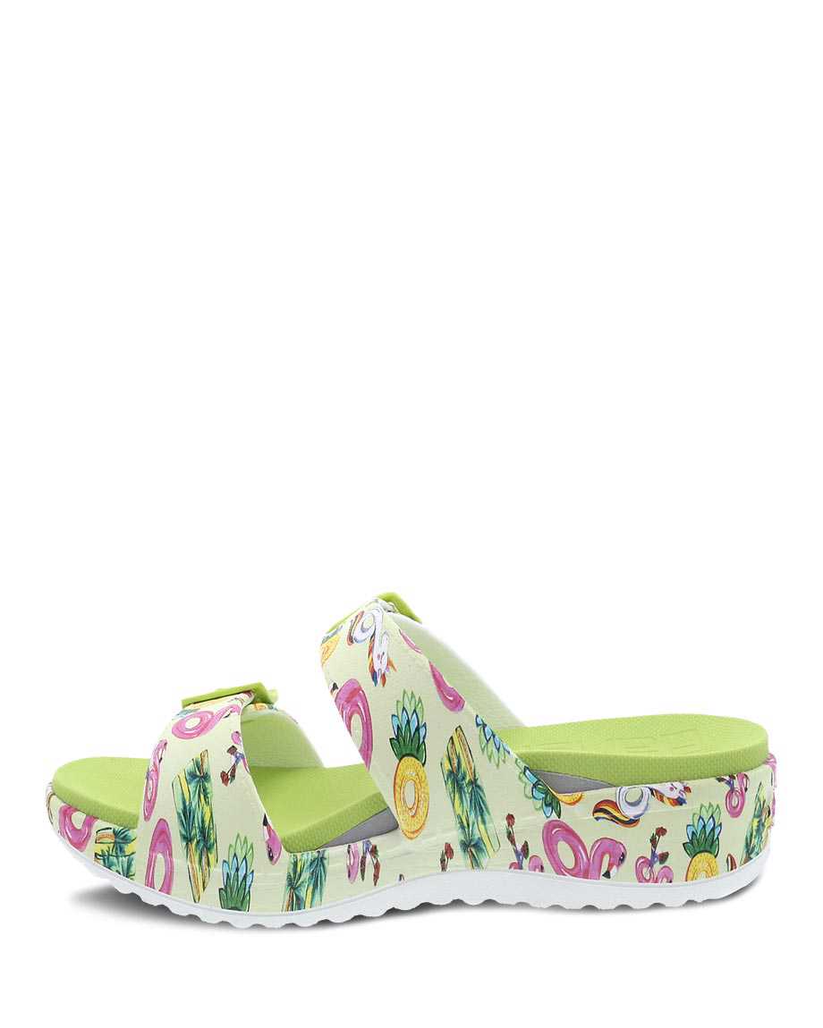 Dansko Women's Kandi Molded Sandals Pool Floats