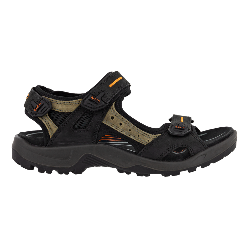 ECCO Men's Yucatan Sandals Black/Mole