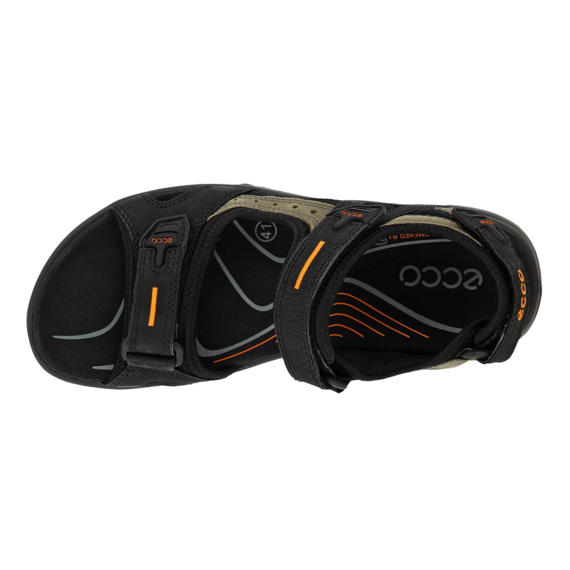 ECCO Men's Yucatan Sandals Black/Mole