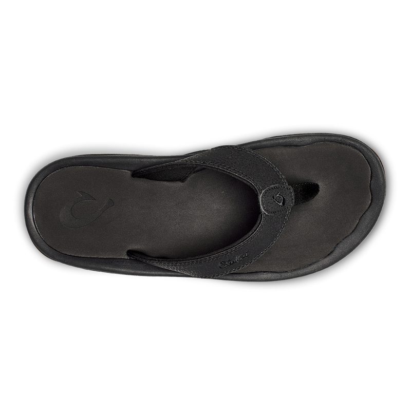 OluKai Men's 'Ohana Flip-Flops Black