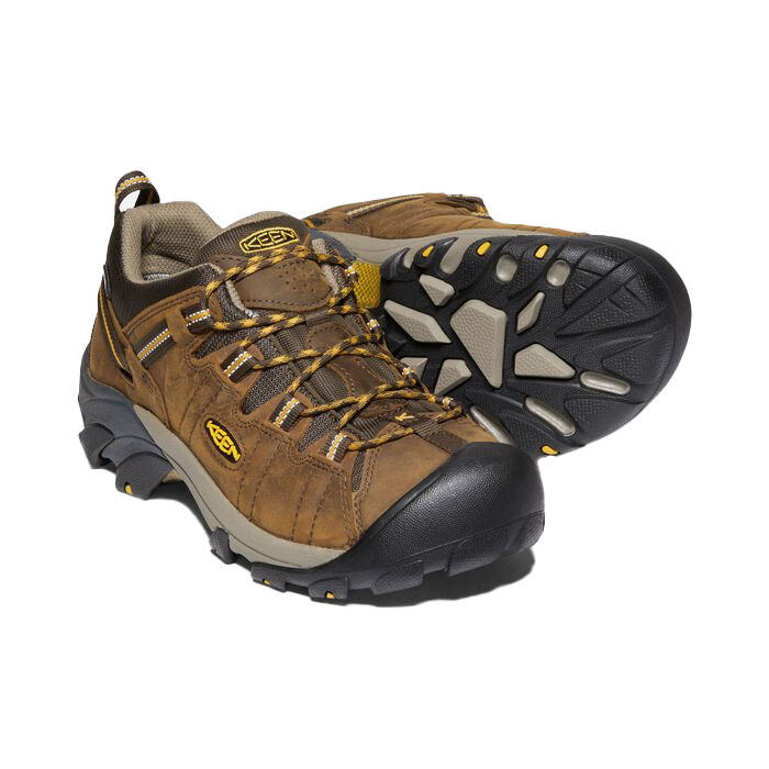 Keen Men's Targhee II Waterproof Wide Hiking Shoes Cascade Brown/Golden Yellow