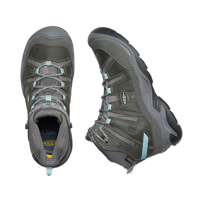 Keen Women's Circadia Waterproof Boots Wide Steele Grey/Cloud Blue
