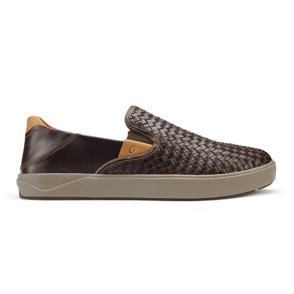 OluKai Men's Lae'ahi Lautala Sneakers Dark Wood