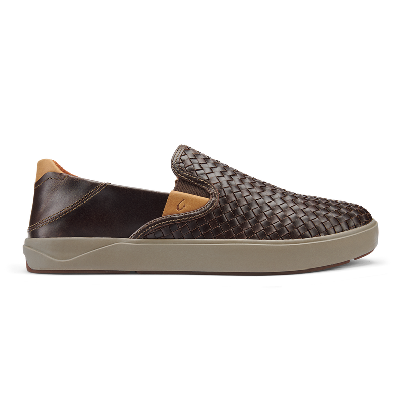 OluKai Men's Lae'ahi Lautala Sneakers Dark Wood
