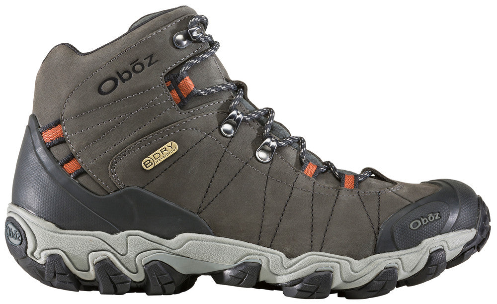 Oboz Men's Bridger Mid Waterproof Hiking Boots Raven