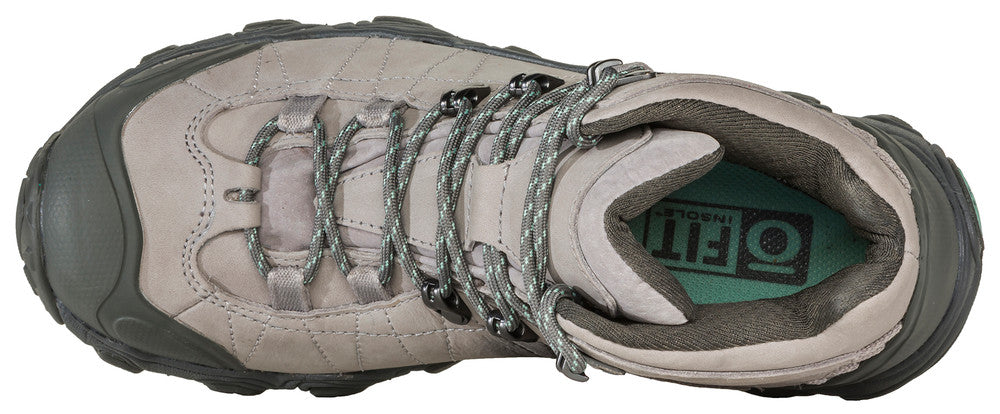Oboz Women's Bridger Mid Waterproof Hiking Boots Frost Gray