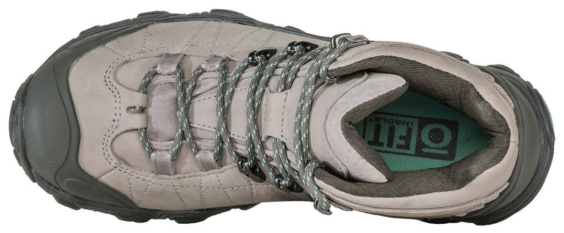 Oboz Women's Bridger Mid Waterproof Hiking Boots Frost Gray
