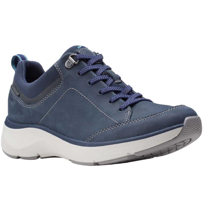 Clarks Women's Wave 2.0 Lace Waterproof Sneakers Navy