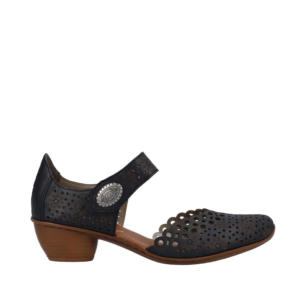 Rieker Women's 43753-14 Heel Blue