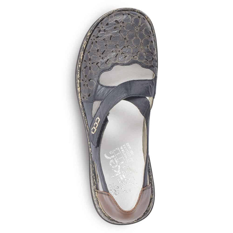 Rieker 463H4-14 Casual Shoe Blue