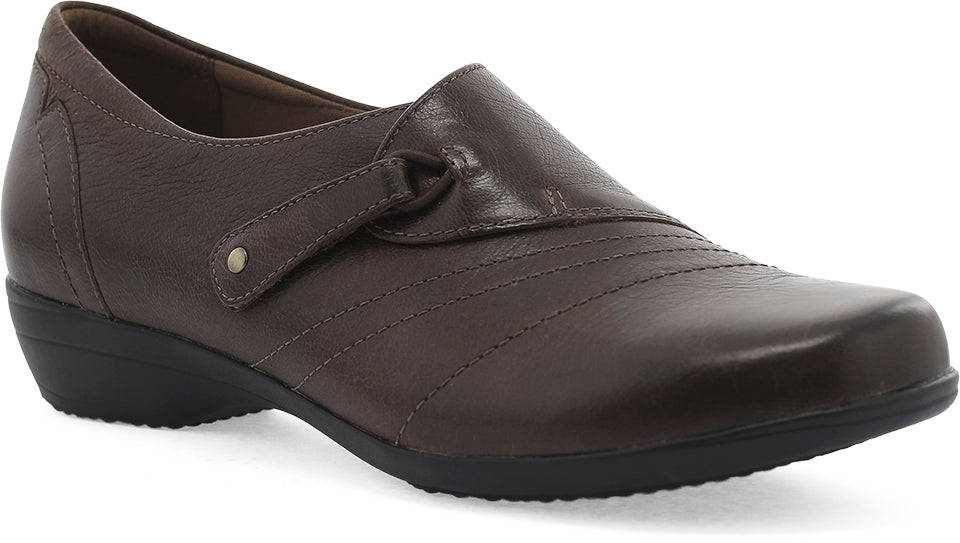 Dansko Women's Franny Casual Shoes Chocolate Burnished Calf