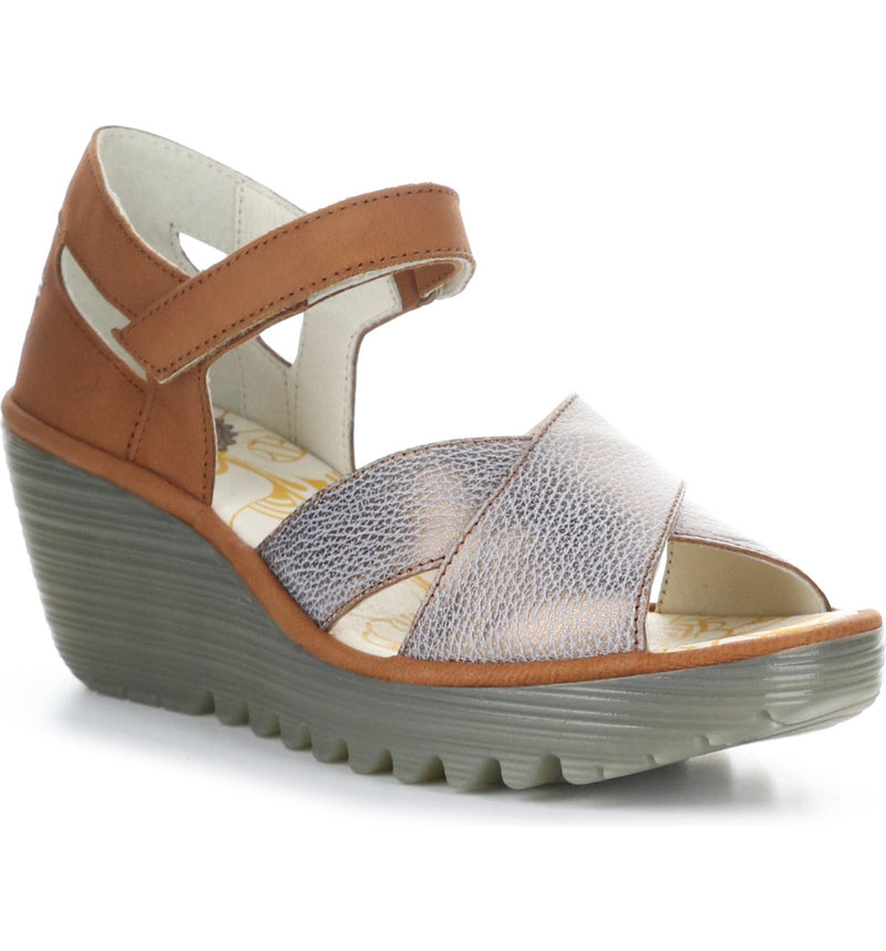 Fly London Yent Sandals Bronze/Tan