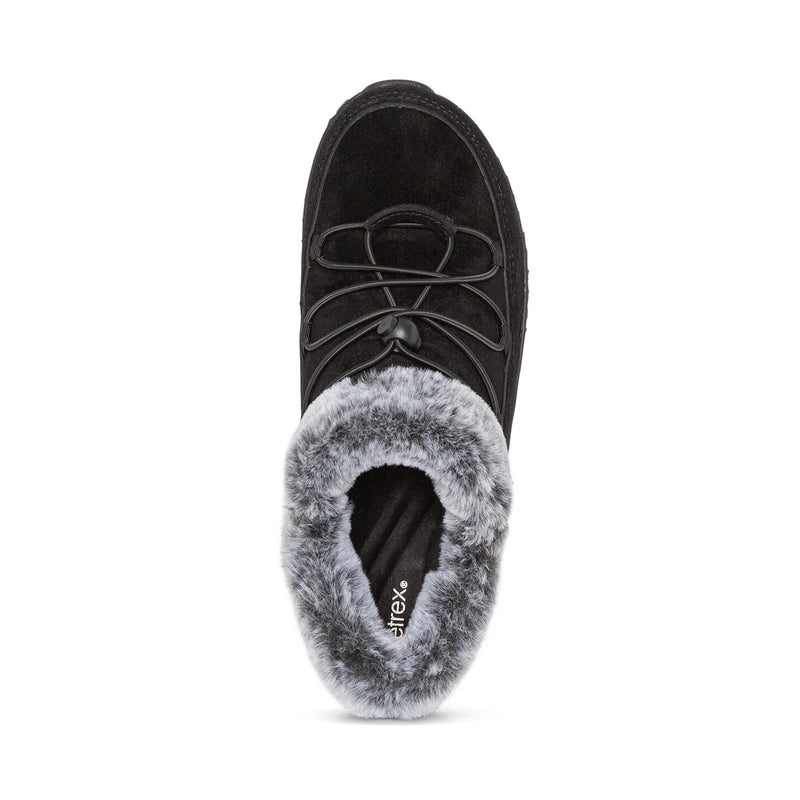 Aetrex Women's Chrissy Arch Support Waterproof Slip-On Shoes Black