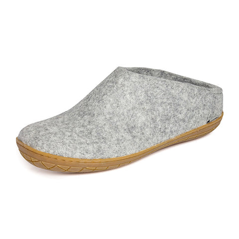 Glerups Slip-On Slippers Grey Rubber