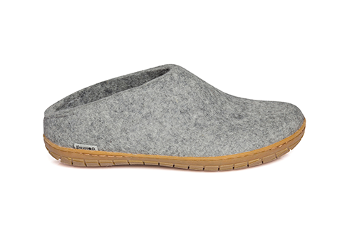 Glerups Slip-On Slippers Grey Rubber