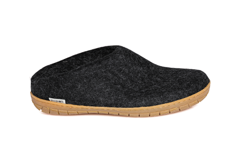 Glerups Slip-On Slippers Charcoal Rubber