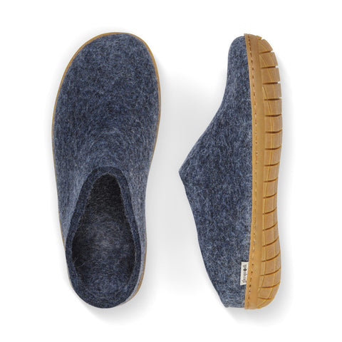 Glerups Slip-On Slippers Denim Rubber