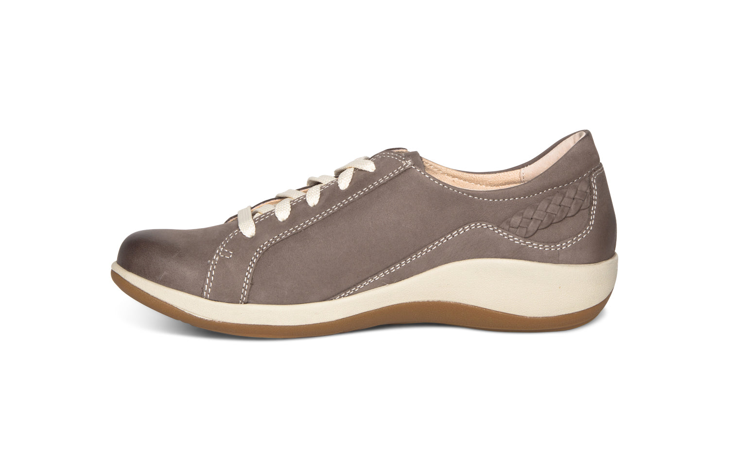 Aetrex Women's Dana Lace Up Oxford Warm Grey