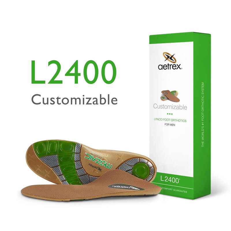 Aetrex Men's Customizable Orthotics - Insoles for Personalized Comfort