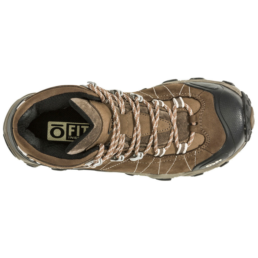 Oboz Women's Bridger Mid Waterproof Hiking Boots Walnut