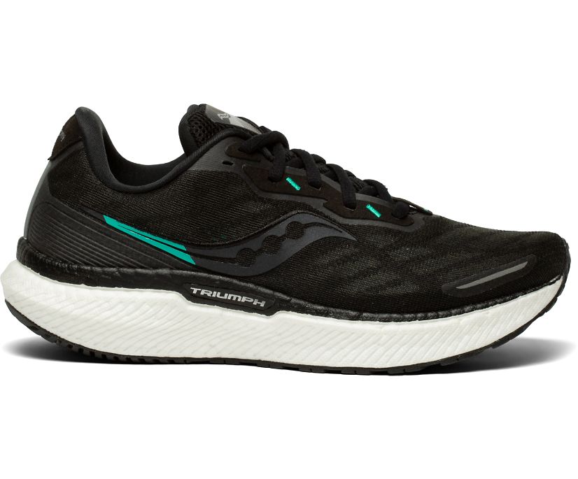 Saucony Women's Triumph 19 Sneakers Black/White