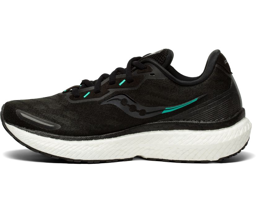 Saucony Women's Triumph 19 Sneakers Black/White