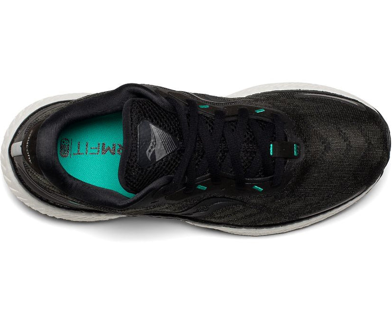 Saucony Women's Triumph 19 Sneakers Wide Black/White
