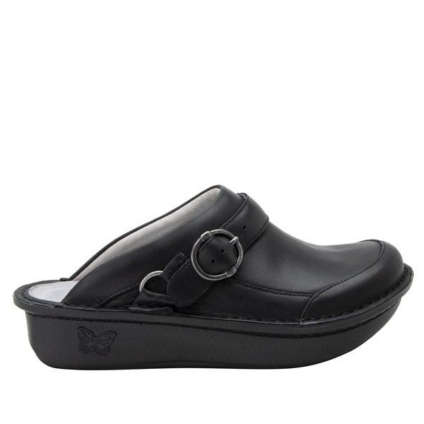 Alegria Seville Clogs Oiled Black