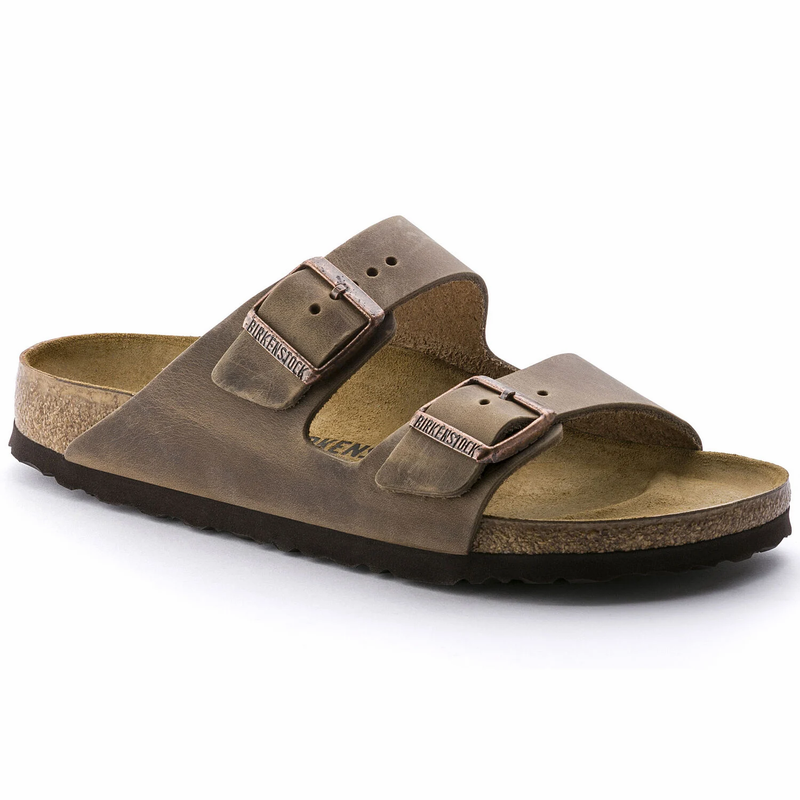 Birkenstock Arizona Oiled Leather Sandals Tobacco Brown