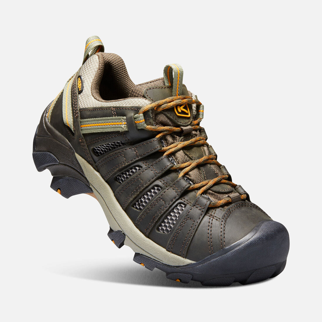 Keen Men's Voyageur Hiking Shoes Black Olive/Inco Gold