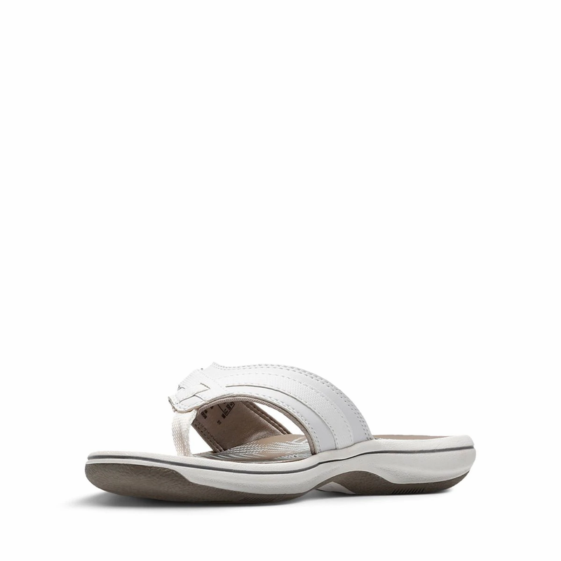 Clarks ladies 2025 white sandals