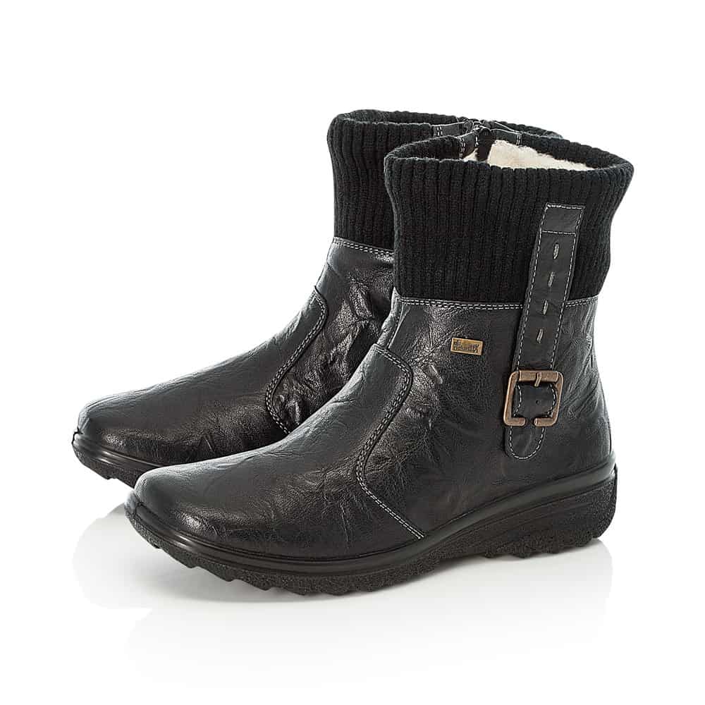 Rieker Women's Z7054-00 Boots Black