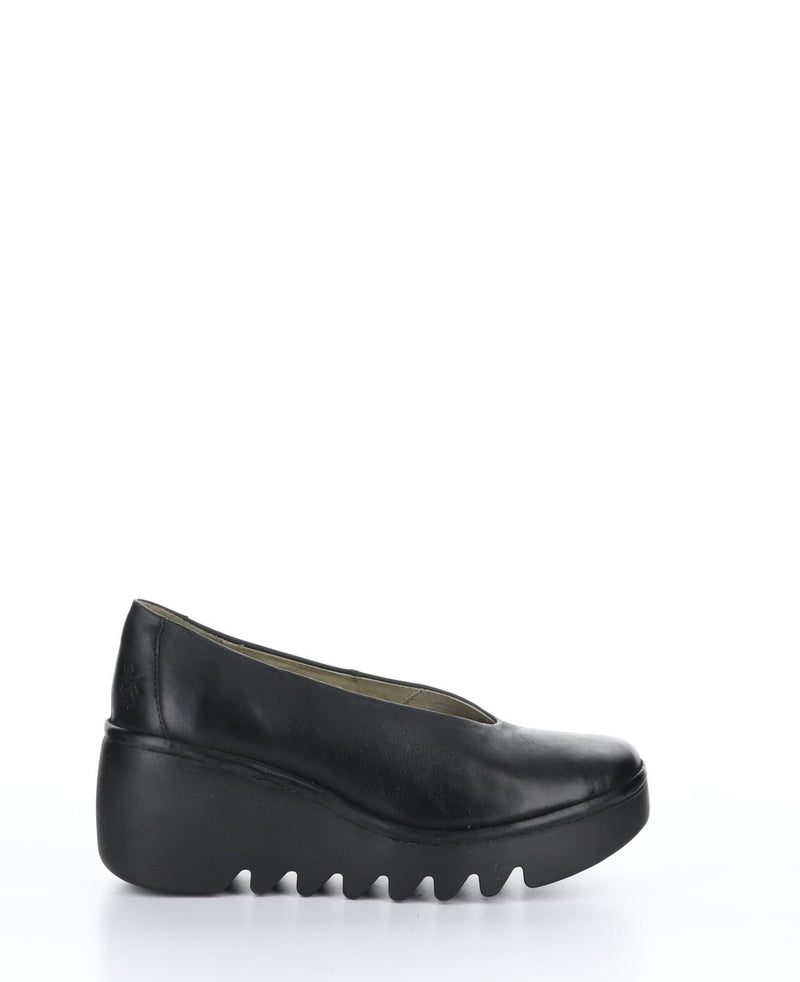 Fly London YBESO246FLY VERONA BLACK WEDGE SHOES