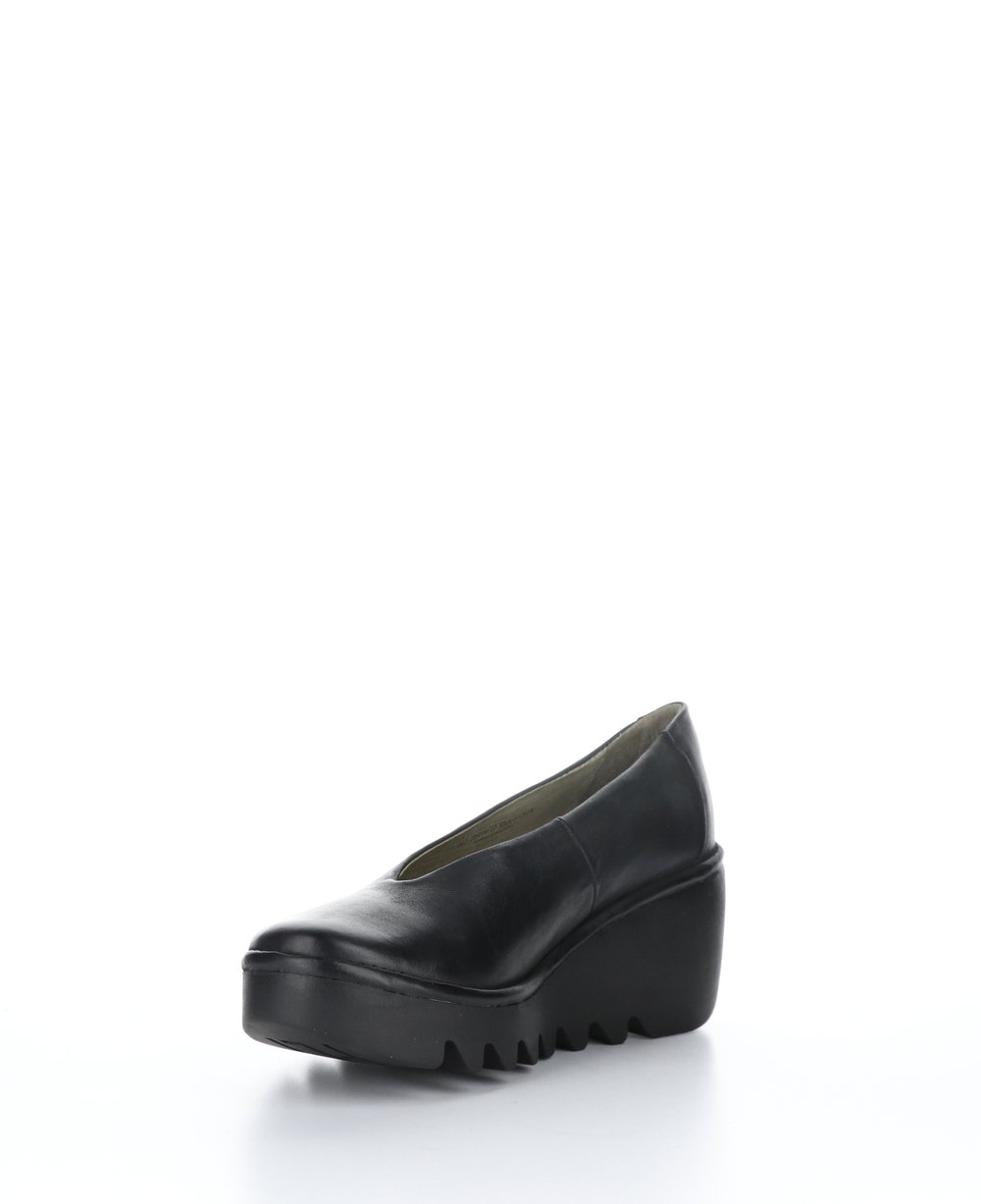 Fly London YBESO246FLY VERONA BLACK WEDGE SHOES