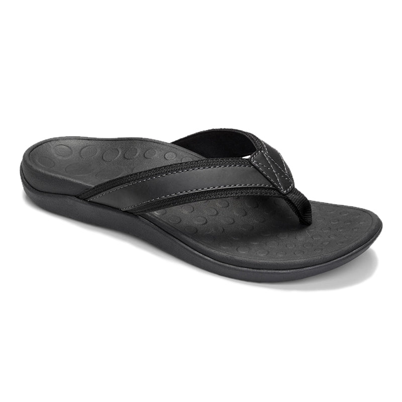 Vionic Men's Tide Toe Post Sandals Black