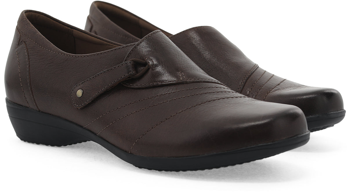 Dansko Women's Franny Casual Shoes Chocolate Burnished Calf