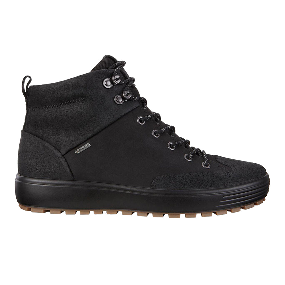 ECCO Men's Soft 7 Tred GTX Sneaker Boots Black