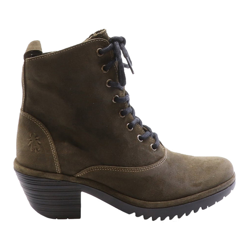 Fly London WUNE077FLY Boots Green Oil Suede