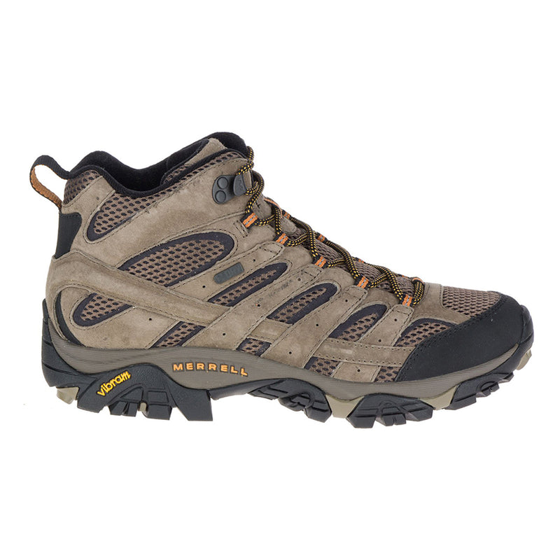 Merrell Men's Moab 2 Mid Waterproof Hiking Boots Walnut