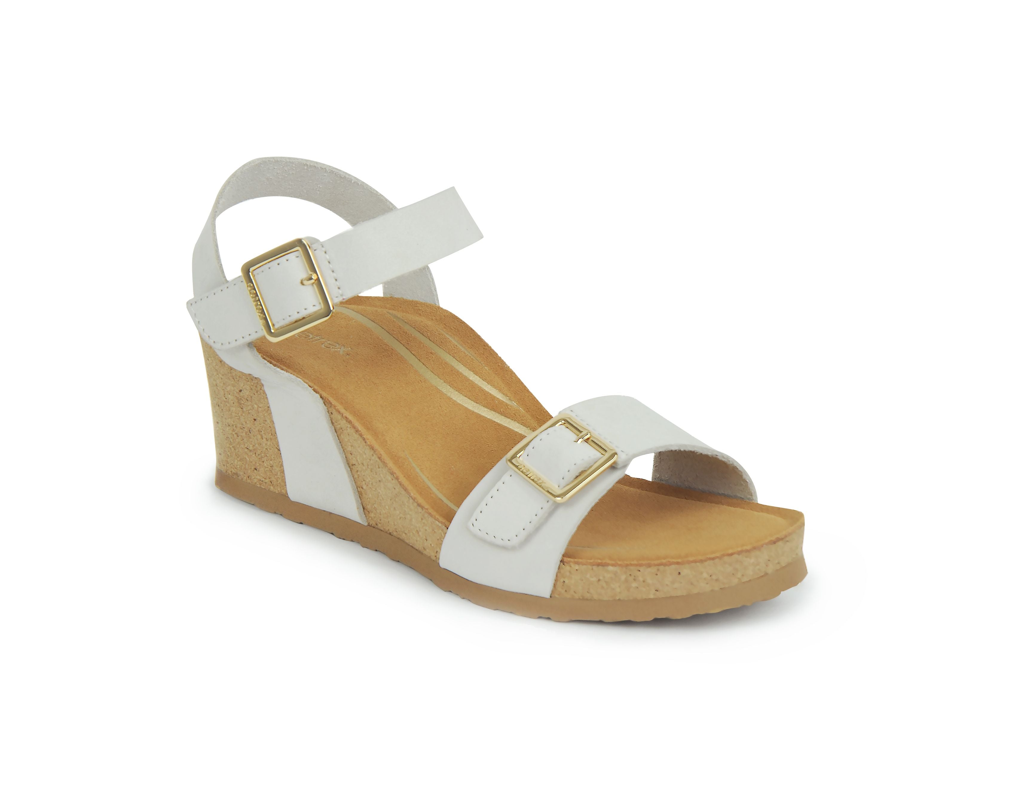 Aetrex Women's Lexa Quarter Strap Wedge Sandals