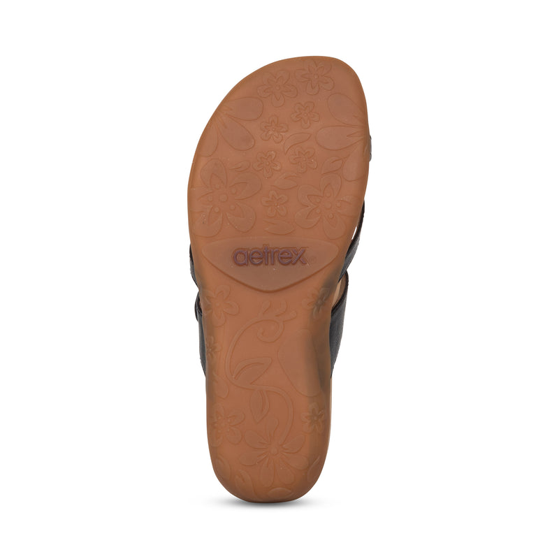 Aetrex Women's Izzy Adjustable Slide Sandals