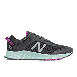 New Balance Women's Fresh Foam Arishi Trail GTX Runner Black with Poison Berry
